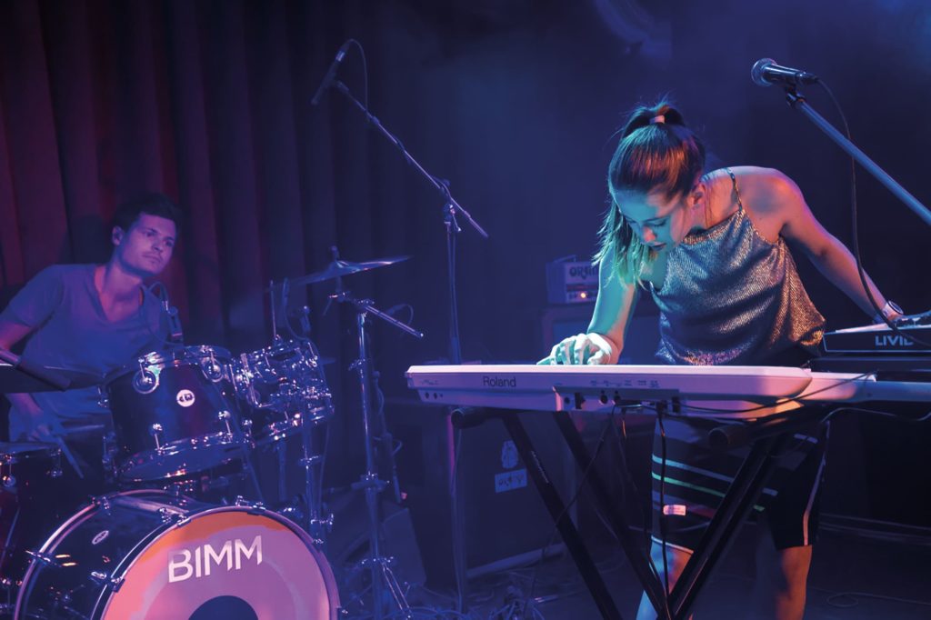 BIMM University Berlin Hamburg using a keyboard