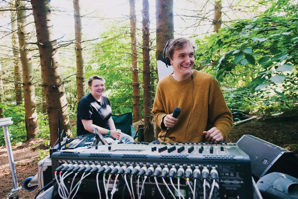 Live sound festival - 2000 Trees backstage