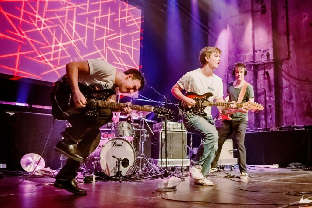 The Usual Boys on stage