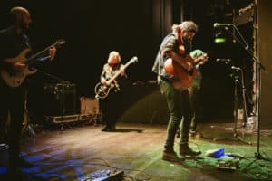 Gunnar Lines performing on stage at the BIMM Berlin graduation 2022