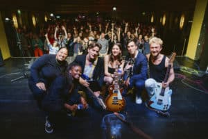 Sector 5 on stage at the BIMM Berlin graduation 2022