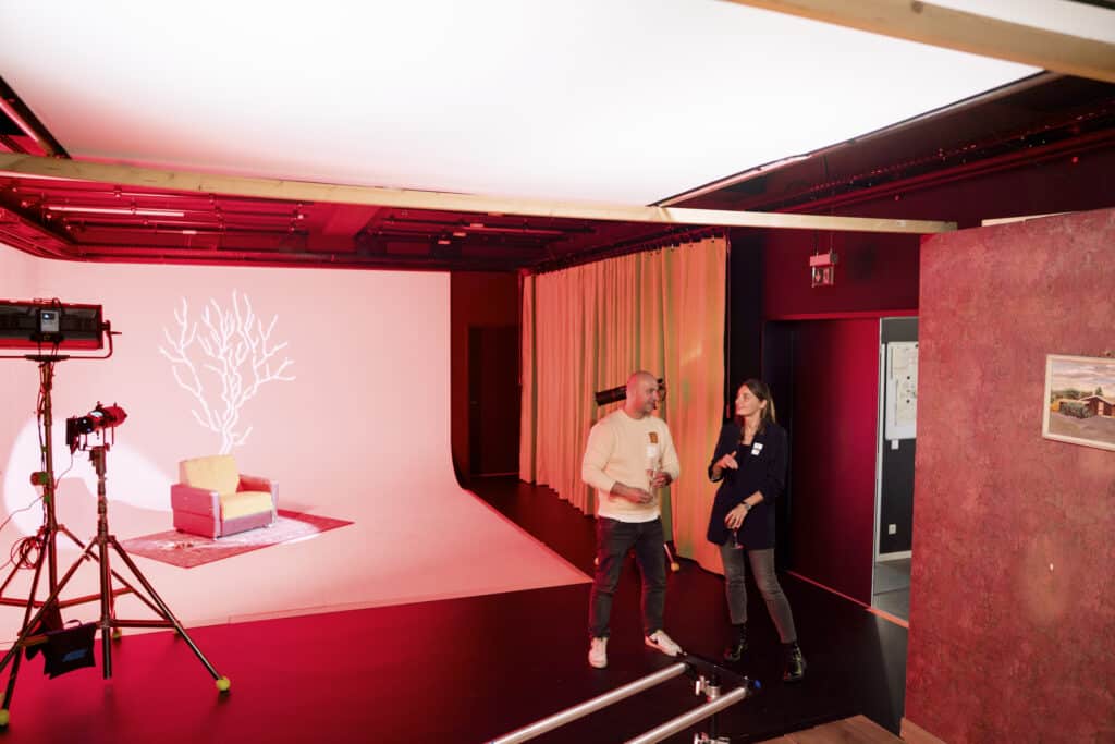 Industry guests tour our facilities including our film studio