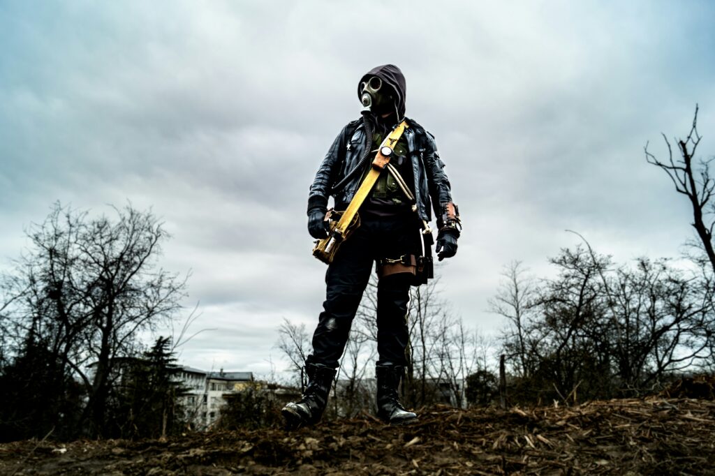 Tom Nazaret gas mask suite cosplay - upsplash