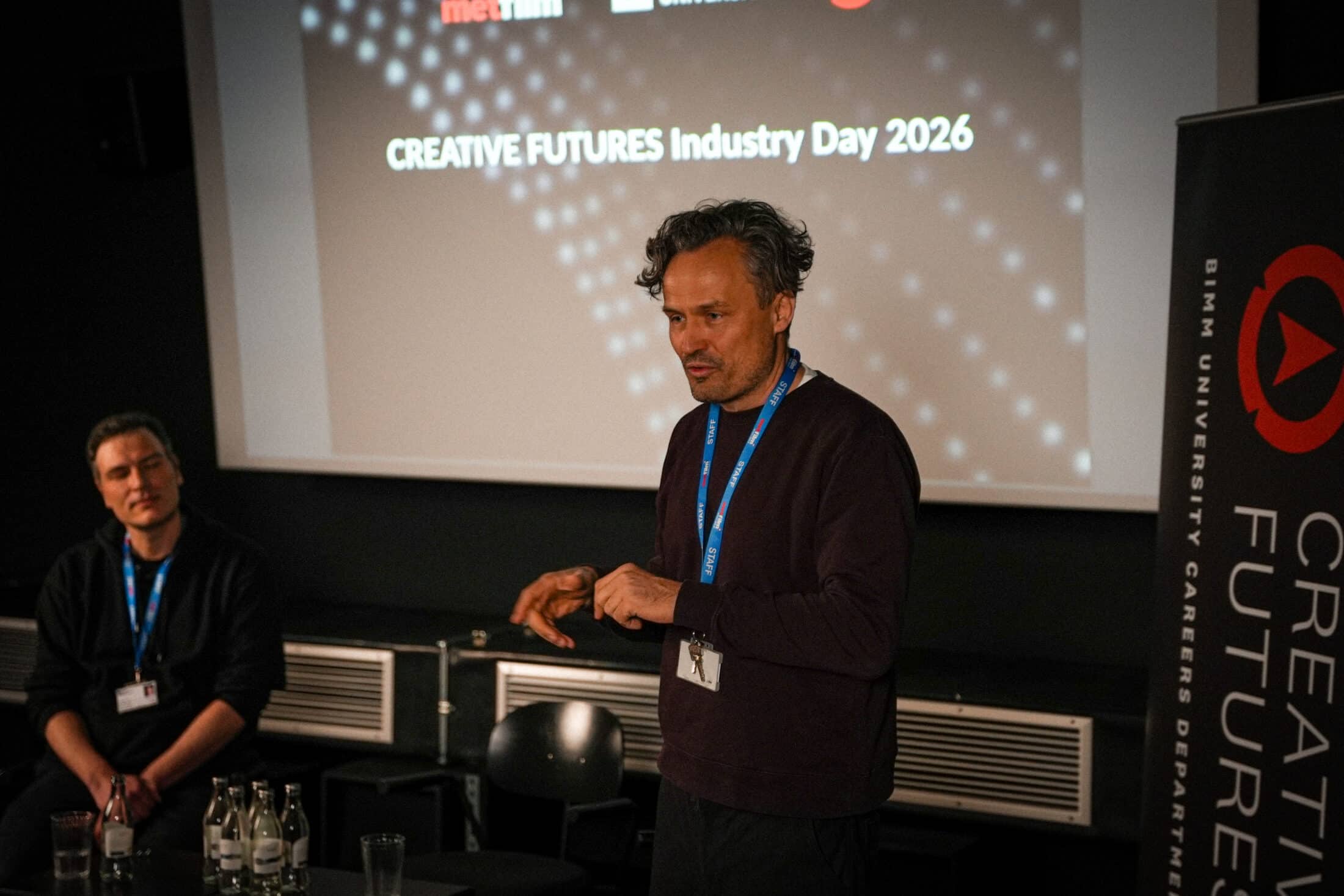 Robert Lehniger at creative futures day MetFilm School Berlin